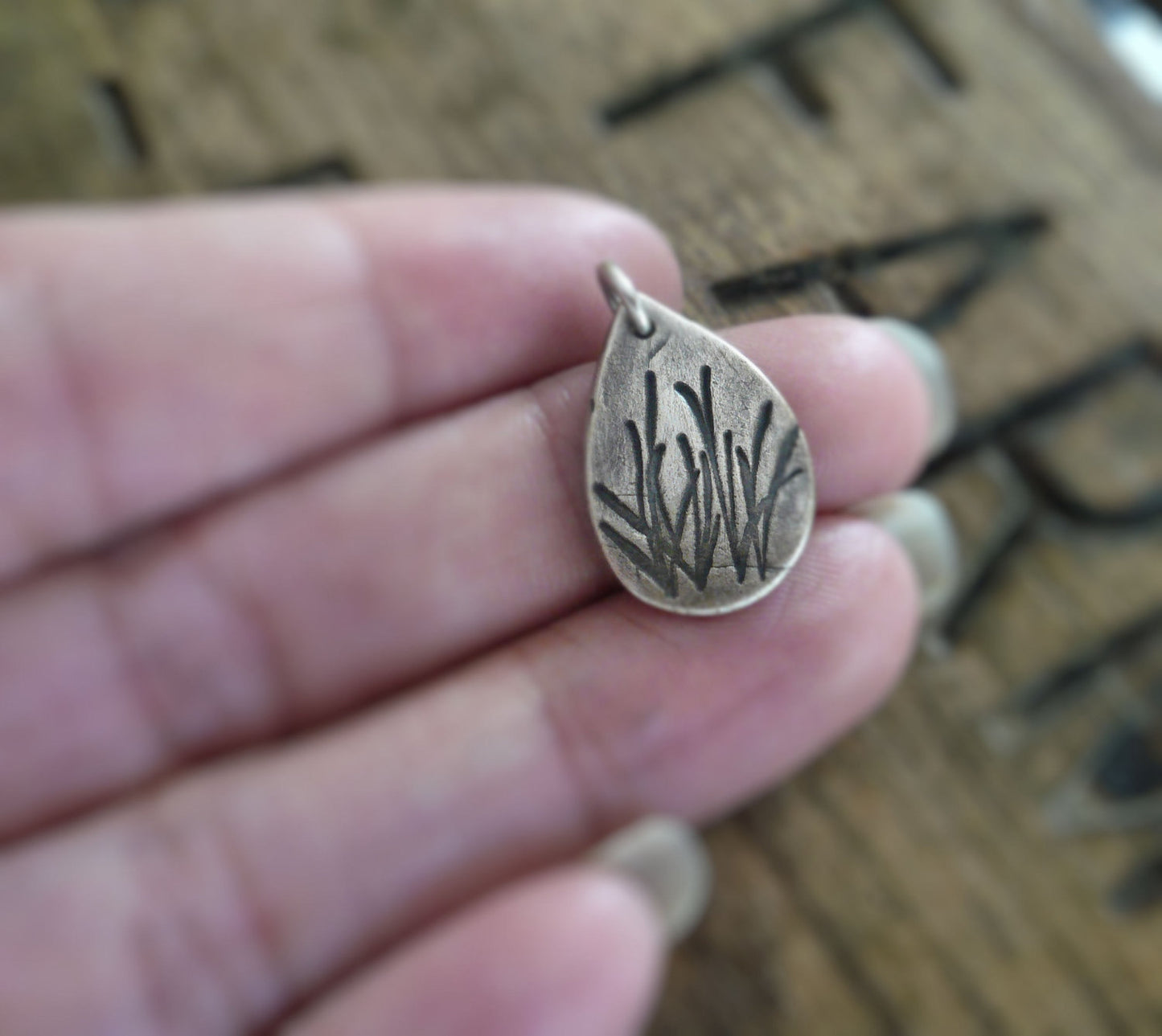 Summer Fields Pendant - Handmade. Oxidized fine and sterling silver. Summer Fields Collection. Design Your Own Series