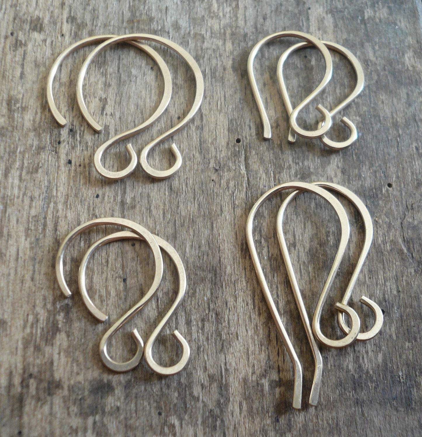 Sample Pack 14kt Goldfill Earwires - Handmade. Handforged. Made to Order