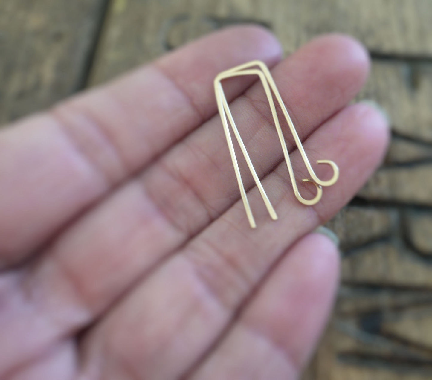 12 pairs of my Millstone 14kt Goldfill Earwires - Handmade. Handforged