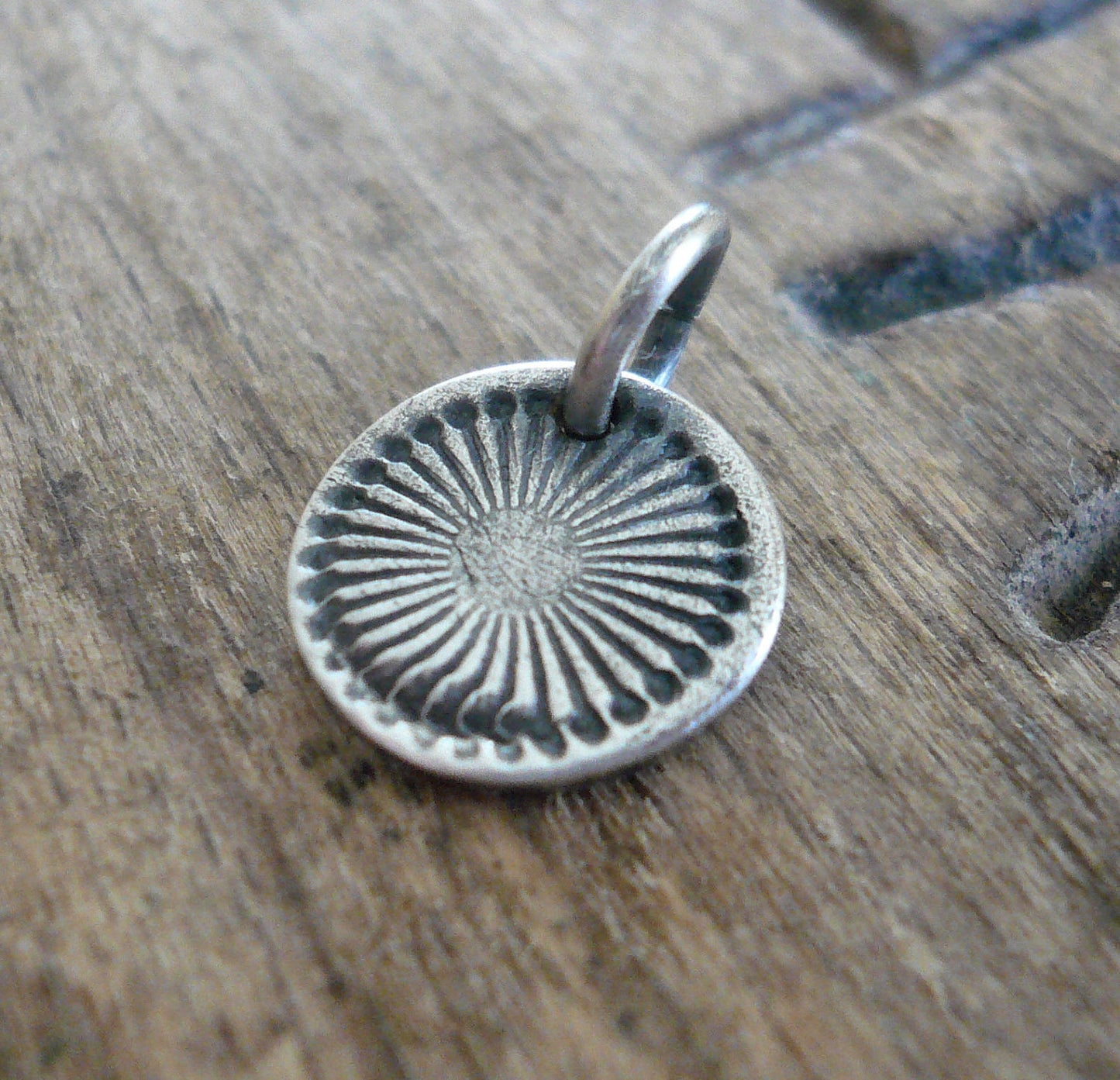 Glisten Pendant- Handmade. Oxidized Fine Silver. Design Your Own Series