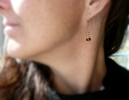 Siren Earrings - Handmade. Mixed Metal. Fine Silver &14kt Goldfill