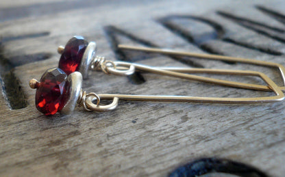 Siren Earrings - Handmade. Mixed Metal. Fine Silver &14kt Goldfill