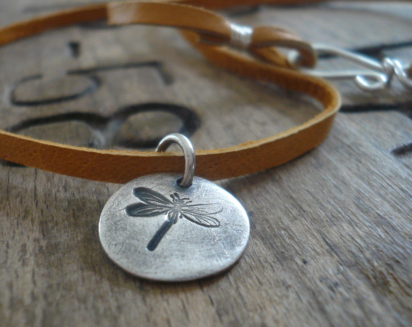 Aspire Necklace - Handmade. Fine & Sterling Silver. Leather