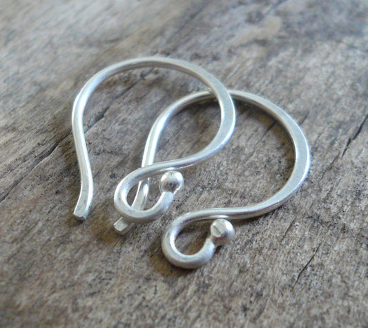 12 pairs of my Ball End Twinkle Fine Silver Earwires - Handmade. Handforged