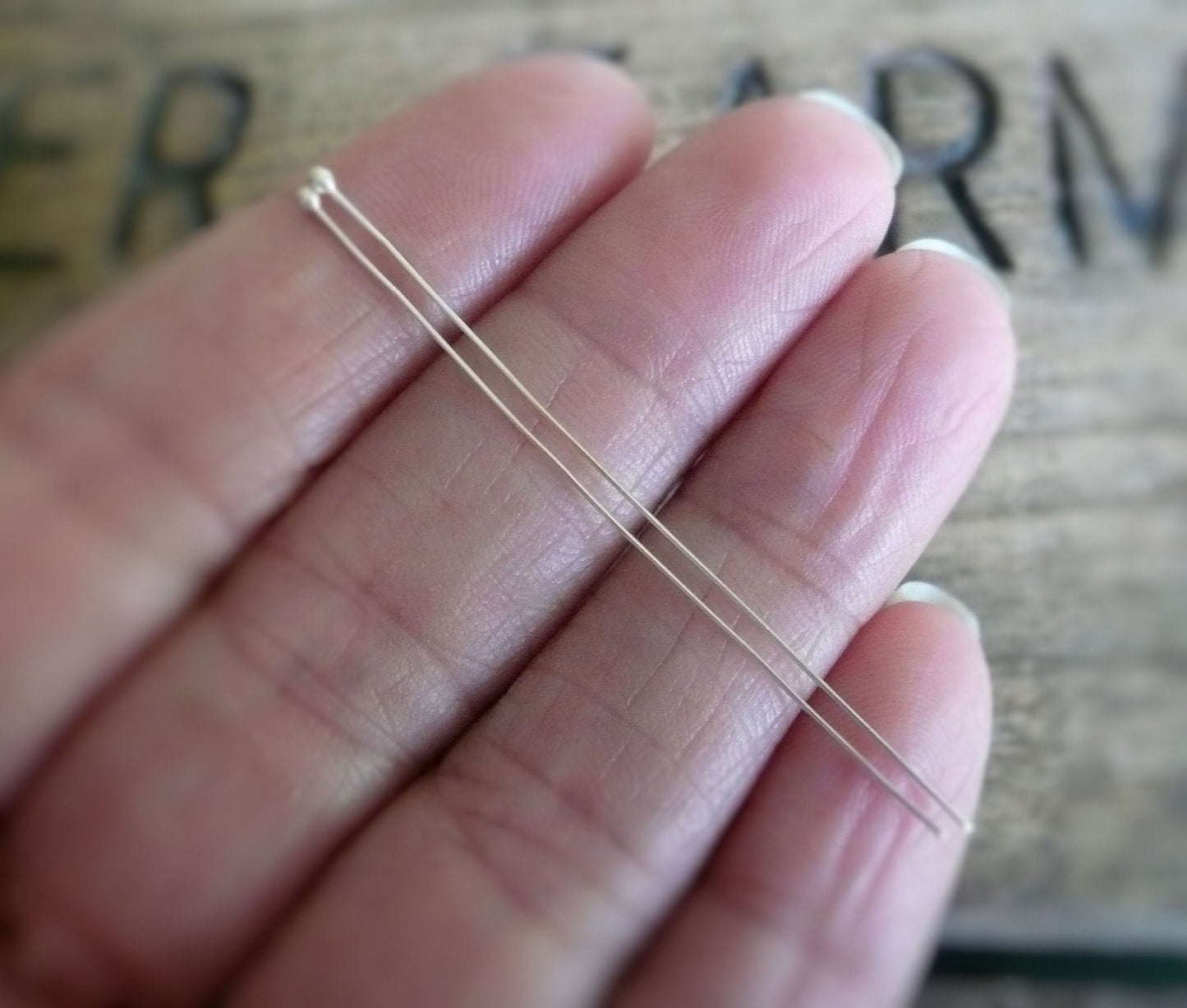 SAMPLE Pack Handmade Ball Headpins - 2 pair each of 24, 26 & 20 gauge, 2 inches. Oxidized and polished