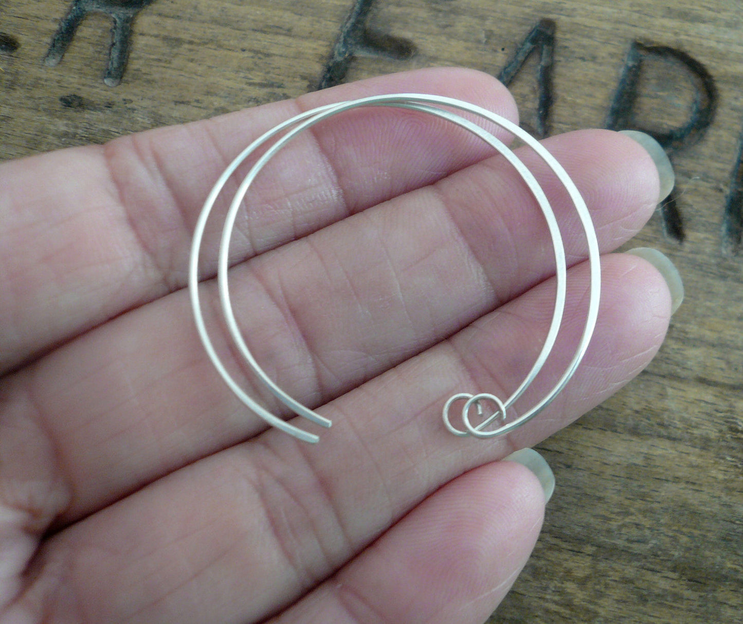 Shoals Sterling Silver Earwires - Handmade. Handforged. Shiny Finish