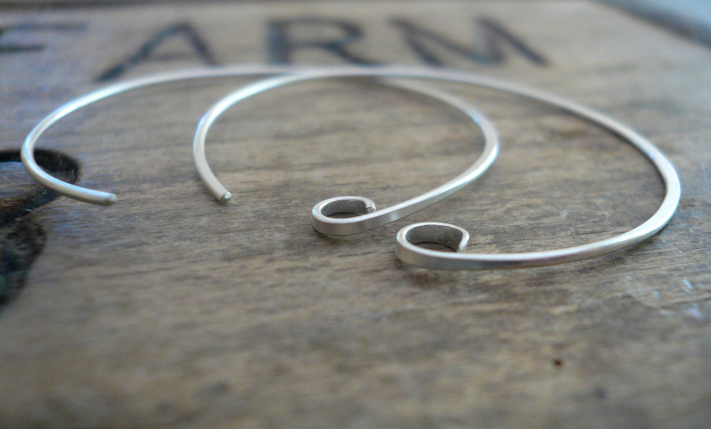 Shoals Sterling Silver Earwires - Handmade. Handforged. Shiny Finish