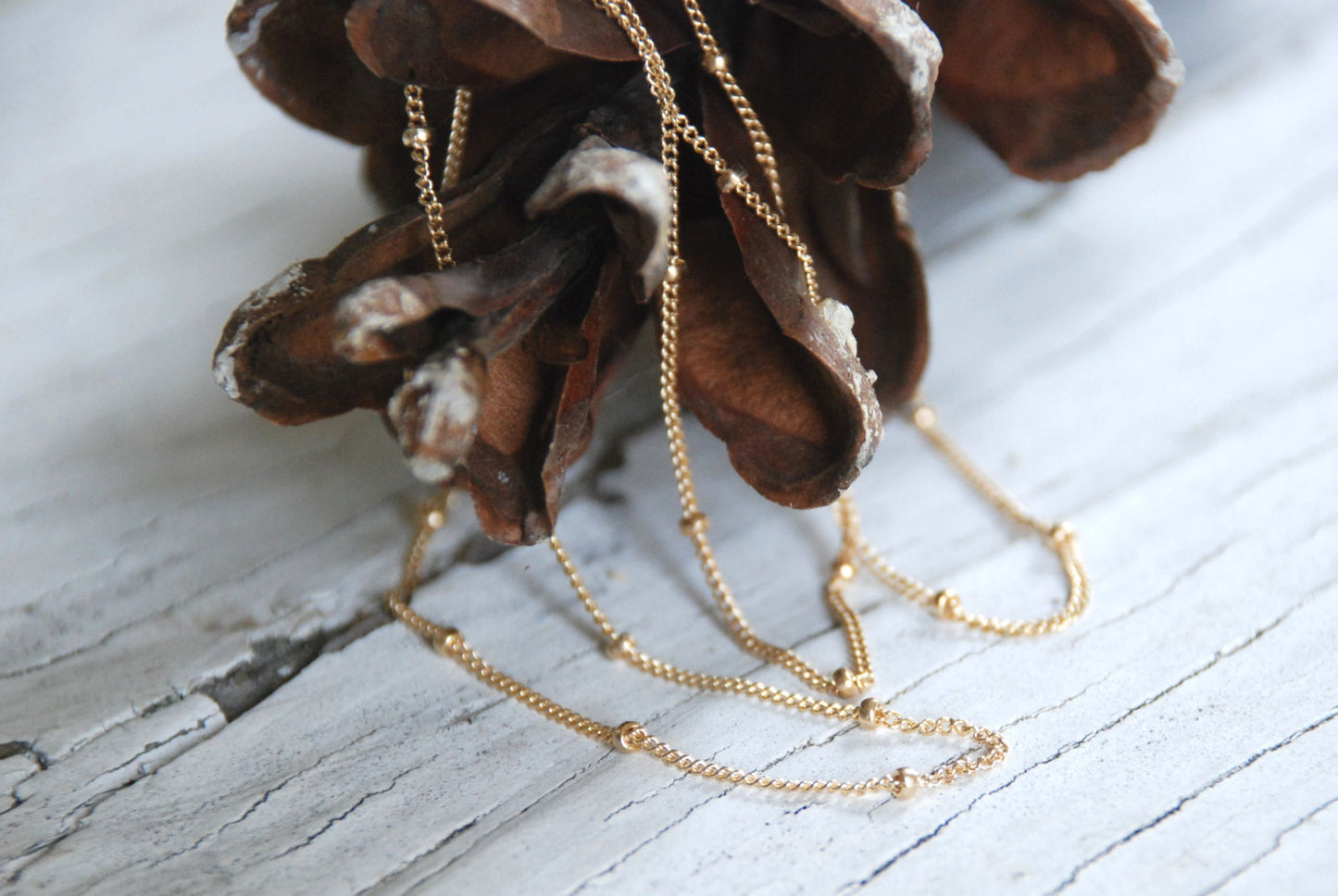 Necklace Design Your Own Series -  14kt Goldfill Satellite Chain