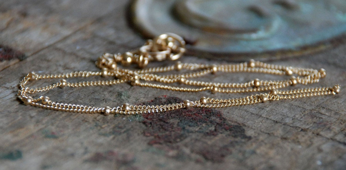 Necklace Design Your Own Series -  14kt Goldfill Satellite Chain