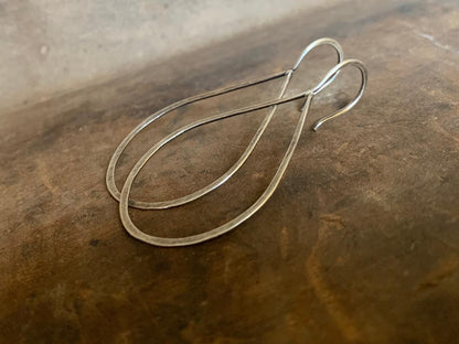 Lissome Earrings Large in Silver - Handmade. Choice of 4 finishes. Oxidized Sterling Silver
