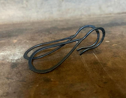 Lissome Earrings Medium in Silver - Handmade. Choice of 4 finishes. Heavily Oxidized Sterling Silver